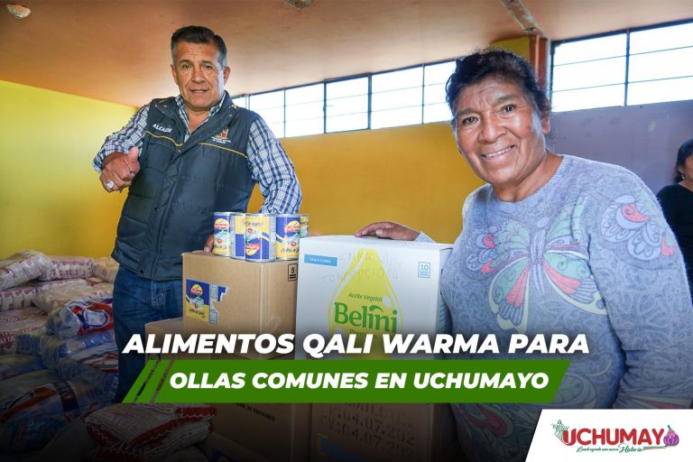 ALIMENTOS QALI WARMA PARA OLLAS COMUNES EN UCHUMAYO