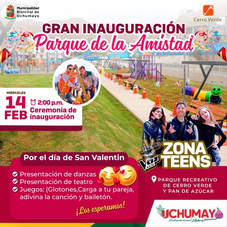 ¡Gran inauguración parque de la Amistad!