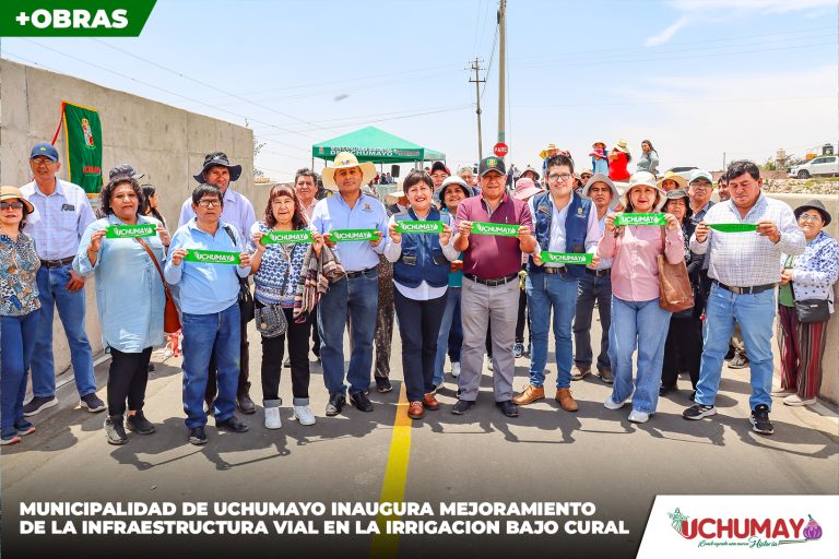¡MUNICIPALIDAD DE UCHUMAYO ENTREGA OBRA DE MEJORAMIENTO DE TRANSITABILIDAD Y MEJORA DE CONDICIONES PARA LA AGRICULTURA EN BAJO EL CURAL!