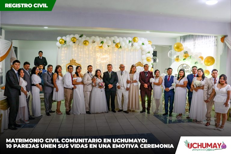 ¡Matrimonio Civil Comunitario en Uchumayo!