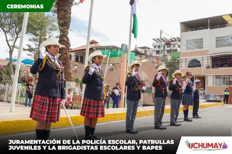 ¡Juramentación de Brigadas Escolares en Uchumayo!