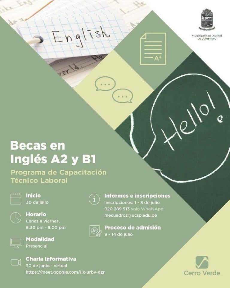 ¡Impulsa tu futuro aprendiendo inglés con una beca de capacitación!