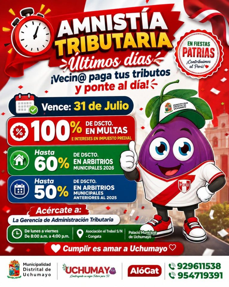 ¡Aprovecha la Gran Campaña de Amnistía Tributaria!